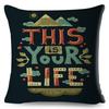 Motivational Quote Cushion Cover Inspirational Lettering Design Decorative Pillow Case Living Room Bedroom Sofa Home Decor