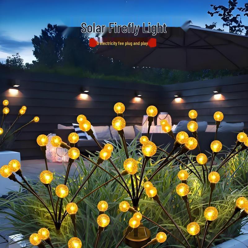 Outdoor Rainproof Solar Firefly Garden Lights