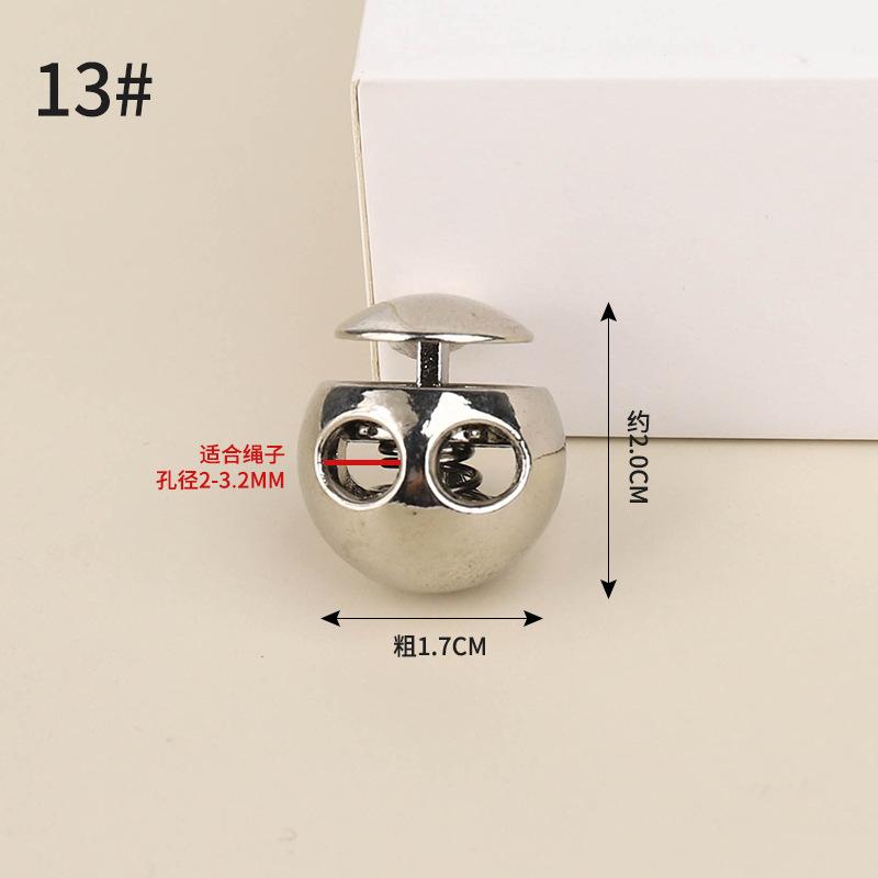 Металлическая пружинная пряжка с двумя отверстиями, пряжка «пятачок», застежка штанины, эластичная пряжка, веревочная пряжка для пуховика, свитера