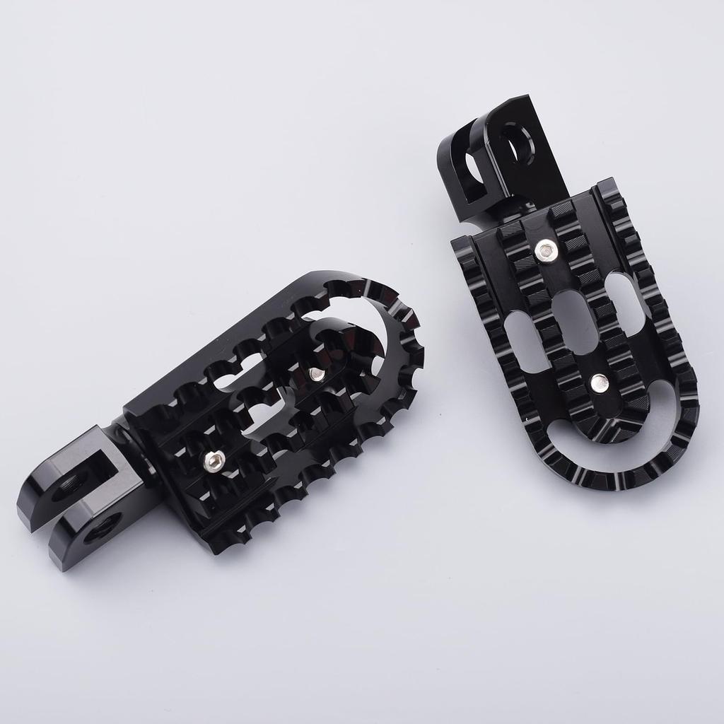 LEDISHUN Adjustable Step Bar Set for Kawasaki ELIMINATOR400 Eliminator/SE (24) (Black)