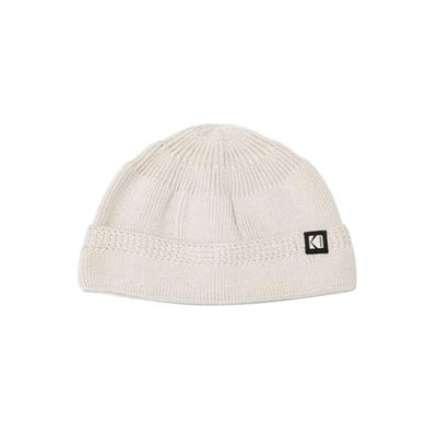 Kodak Apparel Хлопковая короткая шапка-бини IVORY