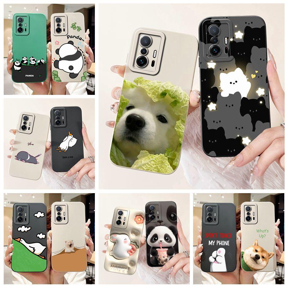 For Xiaomi 11T Pro Case Cute Dog Cartoon Cover Soft Silicone Phone Cases For Xiaomi Mi 11T Pro Mi11T 11TPro Fundas 6.67'' Bumper