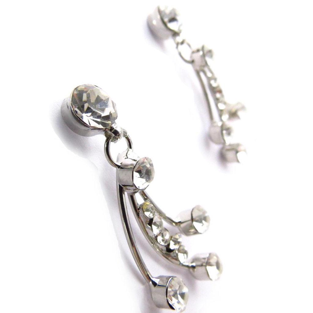 Les Trésors De Lily [J6667] — Белые дизайнерские серьги Paradis Floral