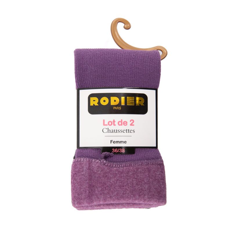 Set of 2 Plain Women's Socks RODIER