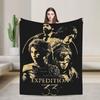Clair Obscur Expedition 33 Esquie Knitted Fashion Blanket Funny Quotes Flannel Throw Fashion Blankets Rug Piece Ultra-Soft Bedspread Portabl