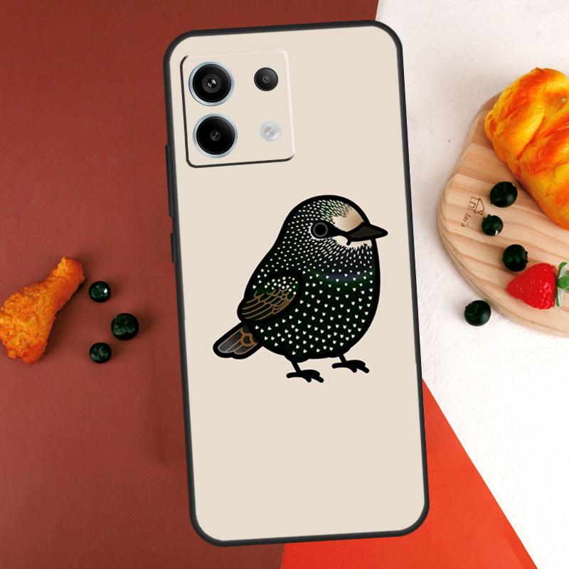 Чехол "Пухлая птичка" для Xiaomi Redmi Note 14 9 10 11 12 13 Pro 9S 10S 11S 12S Redmi 13C 10C 12C 14C Чехол