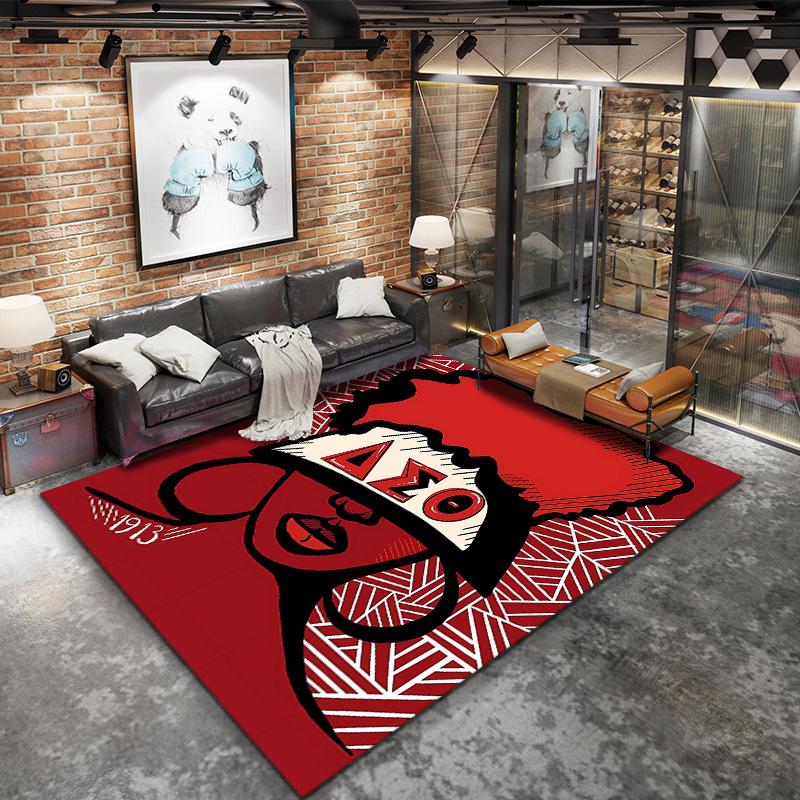 Delta Sigma Theta Carpet Rug For Living Room Bedroom Home Sofa Decoration Kids Play Nonslip Floor Mat