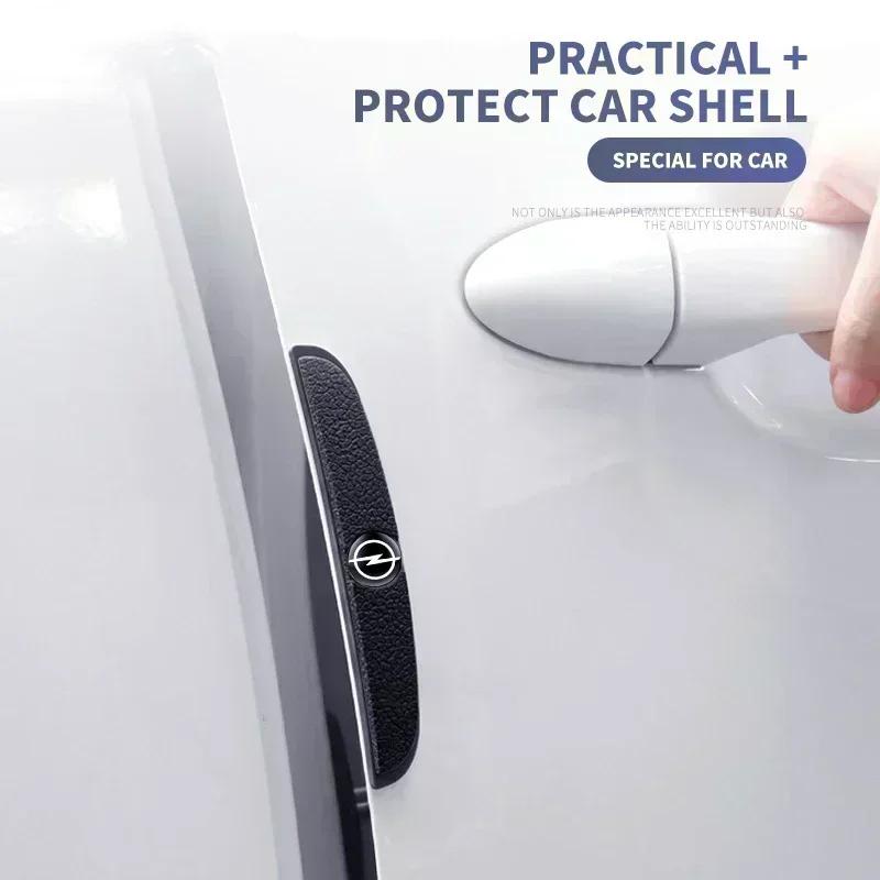 4PCS Car Door Anti-collision Bumper Strip Protective Sticker For Opel Astra Insignia Corsa Zafira Meriva Mokka Vivaro Vectra