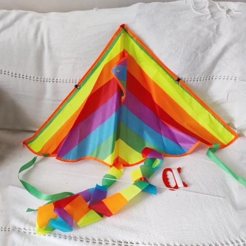 Большой пляжный дельтаплан для взрослых и детей. Чрезвычайно прост в управлении для начинающих. Поставляется со 100-метровой леской и ручкой для воздушного змея.