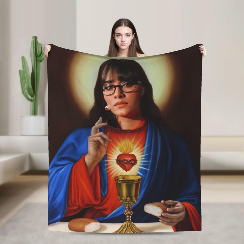 Singer Aitana Cuarto Azul Print Blanket For Men Women Soft Cozy Throw Blankets for Living Room 50x60 Inches Multiple Sizes