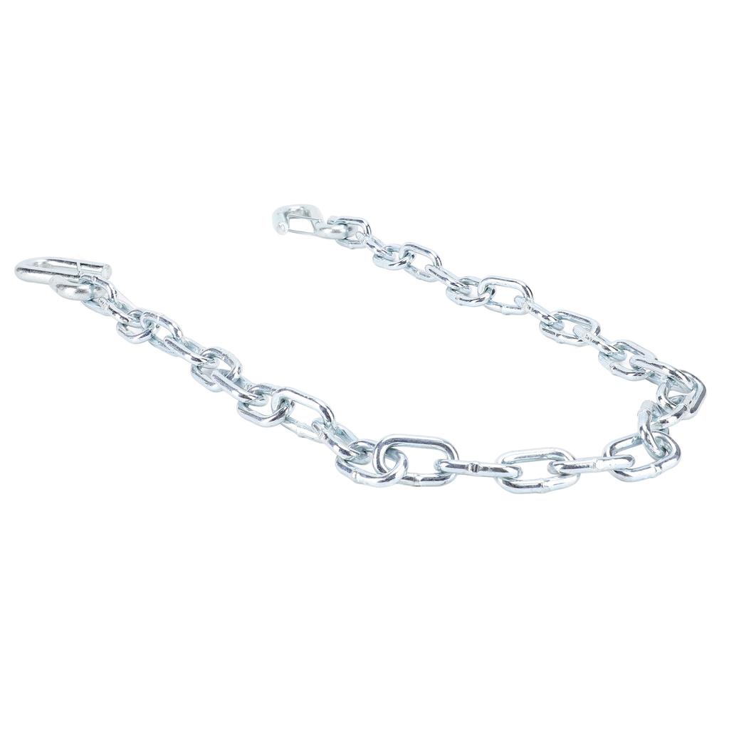 Предохранительная цепь для прицепа Высокопрочная Длина 1 м с S-крюками Грузоподъемность 3500 фунтов Нерастяжимая для прицепа, дома на колесах