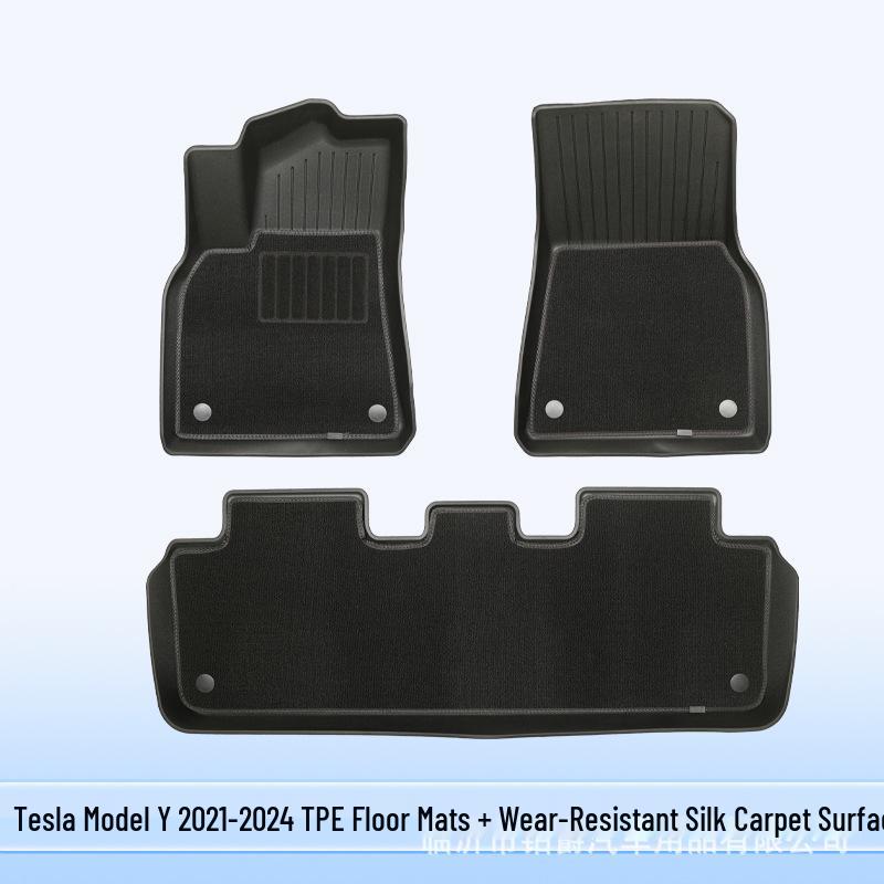Всепогодные ТПЭ коврики в салон и багажник для Tesla Model Y/3/S/X Новая модель