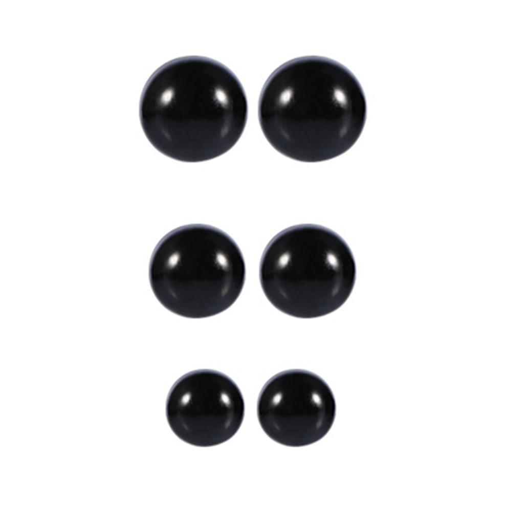 100 шт. 6-12 мм цветные пластиковые безопасные глаза для плюшевых игрушек-медведей