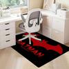 1pc Office Carpet Chair Mats Batman Season II Logo Perfect for Office Chairs, Living Rooms, Or Bedrooms,Polyester Carpet.HDT124