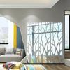 3D зеркальные настенные наклейки, скандинавское абстрактное генеалогическое древо, зеркальная наклейка, съемная фреска для домашнего декора гостиной