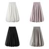 Lantern Skirt For Women With Elastic Waist Polyester Midlength Casual Style