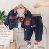 Boys' Denim Suit for Spring and Autumn Children's Baby Three Piece Set for Spring and Autumn