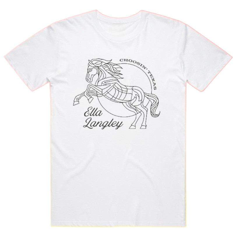 Ella Langley Choosin Texas Tour 2026 Graphic Summer 2026 Unisexs Y2k Fashion Short Sleeve Shirt Gift for Fans Oversized Tshirt