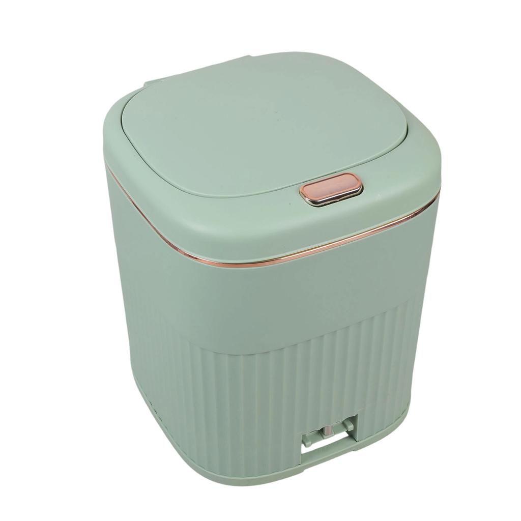 Foot Pedal Metal Softly Close Pedal Bathroom Trash Can for Kitchen Hotel Home Office 8/10/15L Trash Can with Lid