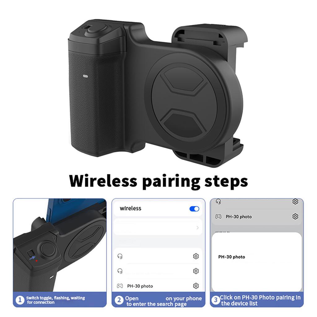 Беспроводная ручка-держатель для телефона, держатель для телефона для видеоблога, селфи-держатель, стабилизатор, вращающийся на 360 градусов, с отверстием для винта 1/4 дюйма