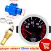 Car Temperature Meter 52mm Water Temp Gauge White LED Light 40~120 Celsius Water Temp Sensor 10mm + Joint Pipe Adapter 1/8NPT