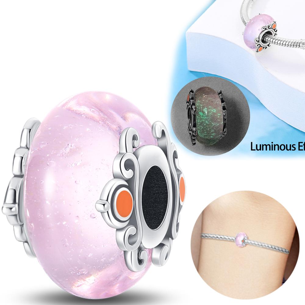 Copper Pink Elephant Animal Charm Beads Fit Charm Copper Original Bracelet For Women Jewelry Making