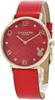 PERRY Red Dial Stainless Steel Mineral Glass Quartz 36MM Watch Accessories Watch Brand 14503977 [Coach] Women's [Item]