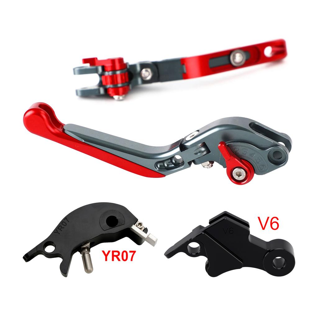 Adjustable Clutch Brake Lever fit for YAMAHA XSR900 XSR900GP MT-09 24-25 Red