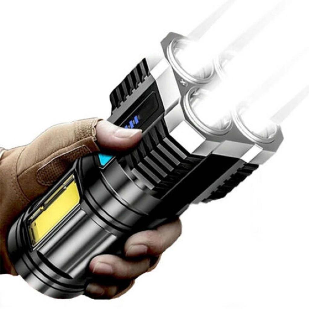 Outdoor Flashlight Usb High-Power Portable Lighting High-Endurance Patrol Camping Lights