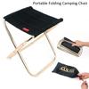 Мини-складной стул для кемпинга на открытом воздухе, стул для рыбалки из алюминиевого сплава, переносной стул для кемпинга и барбекю.