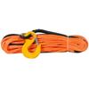 10mm X 30m Gray Rope Synthetic Uhmwpe Winch Line With Hook For Off Road 4x4 Vehicle Tools