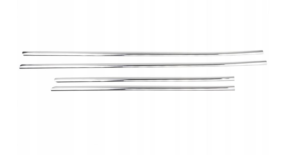 Ford Mustang - Chrome Window Scraper Trims DIMENSIONS