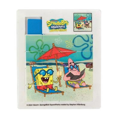 Wolseong Square Pants Spongebob 16 Sliding Puzzle Set, корейские популярные головоломки