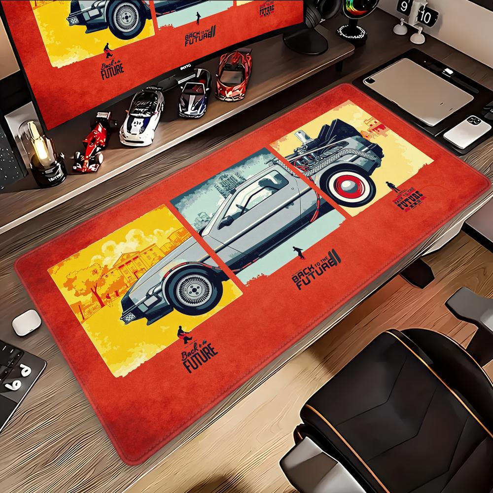 Classic Movie Bback To The Ffuture Mouse Pad Anti Slip Rubber Desk Mat Edge Locked Thickened Laptop Gaming Table Pad Daily Use