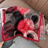 Women Autumn Winter Thickened Warm Imitation Cashmere Jacquard Abstract Scarf