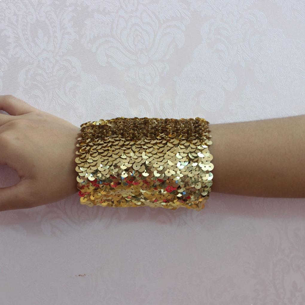 Sparkling Sequin Fingerless Gloves Wide Application Multiple Colors Available Shiny Gauntlet Glove