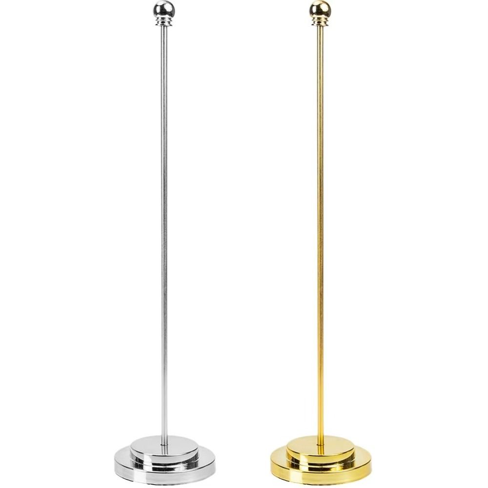 Nail-Free Desktop Flag Holder Metal Flagpole Simple Flags Display Stand  Meeting Room