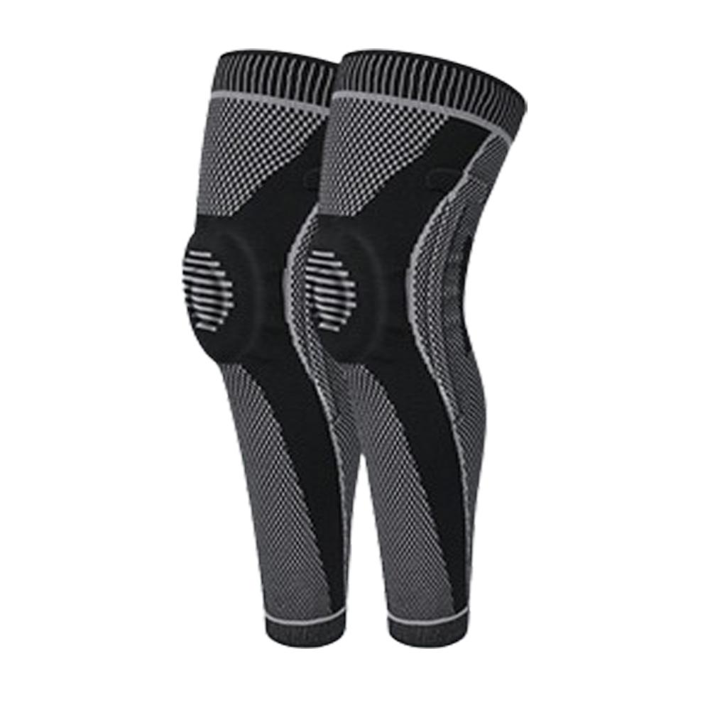 1 шт. Длинный компрессионный рукав для колена для женщин и мужчин, полный бандаж для колена, стабилизирующий коленный сустав