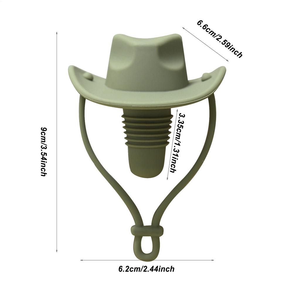 Silicone Cowboy Hat Wine Cork Champagne Beer Bottle Stopper Beverage Leak-Proof Sealer Caps Plug Kitchen Bar Accessories