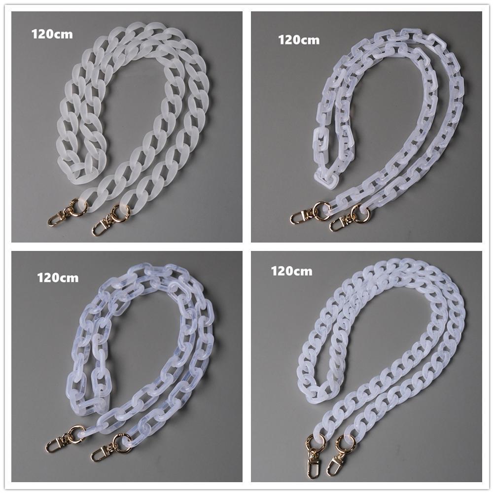 Новая модная женская сумка, аксессуар, цепочка, съемный сменный белый прозрачный ремешок, женская сумка на плечо, сделай сам, полимерная сумка, милая цепочка