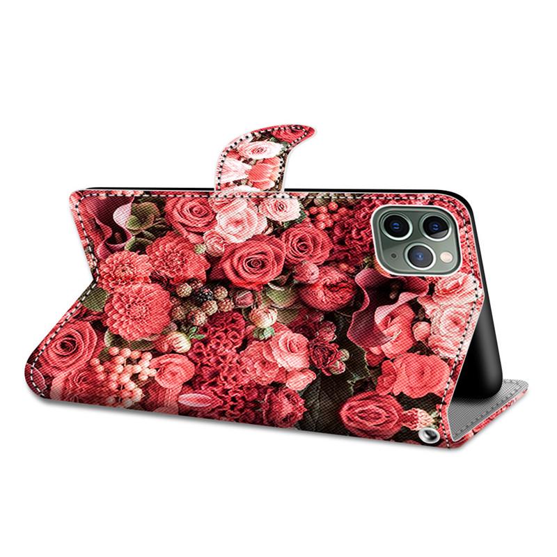 Fashion 3D Painted Pattern Phone Cover Lanyard Flip Leather Case For Samsung Huawei Honor Motorola Asus ZTE Google