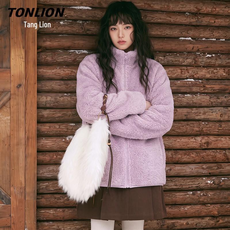 Женская зимняя куртка TonLion с флисовой подкладкой и воротником-стойкой