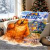 Bear in the Big Blue House Pattern Blanket for Home Decoration, Bed, Sofa, Car Travel, Camping, Suitable for All Seasons, Birthday Christmas Gift