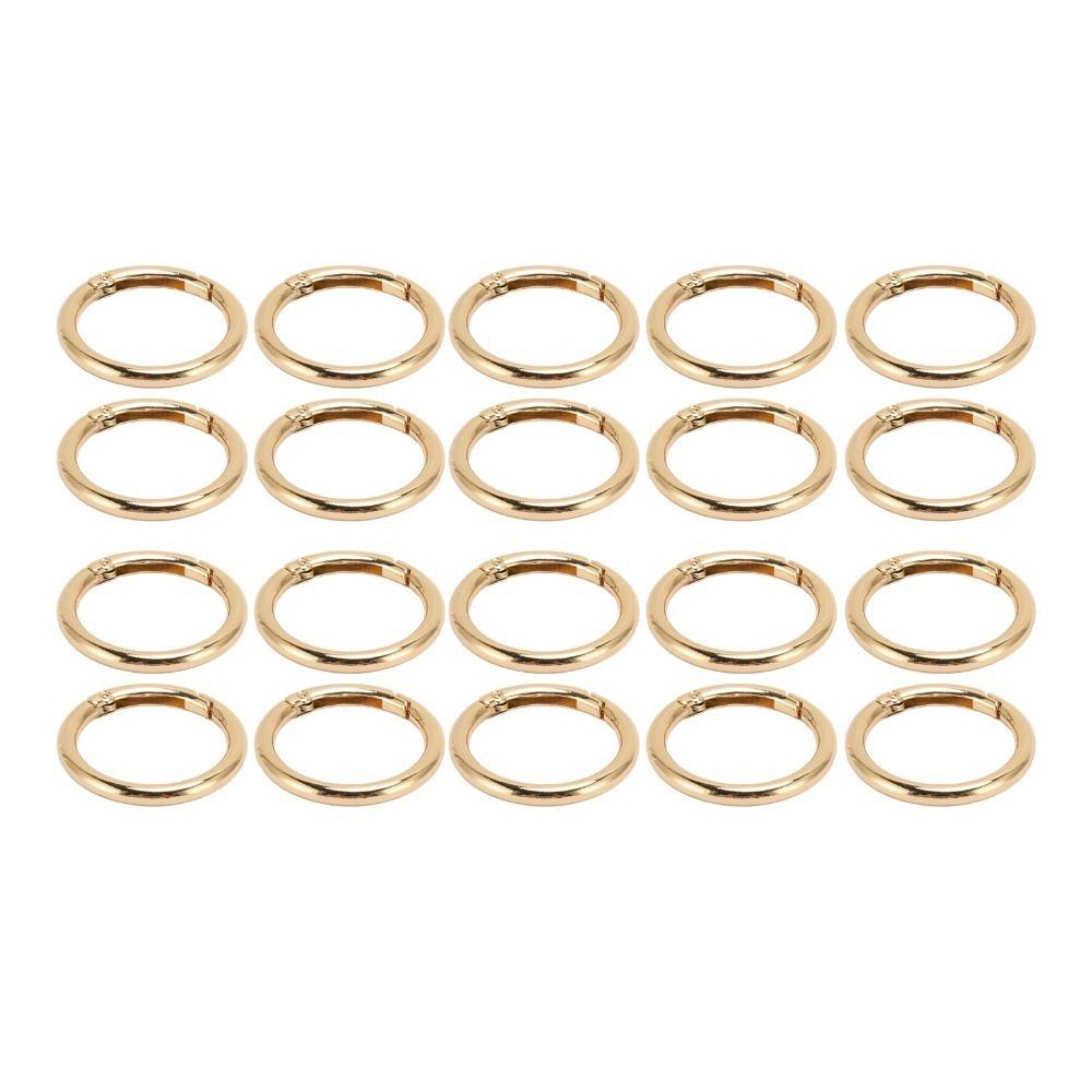 20pcs 40MM Spring Buckles Gold Snap Clips Jewelry Tools Spring Clasps Purse Bag