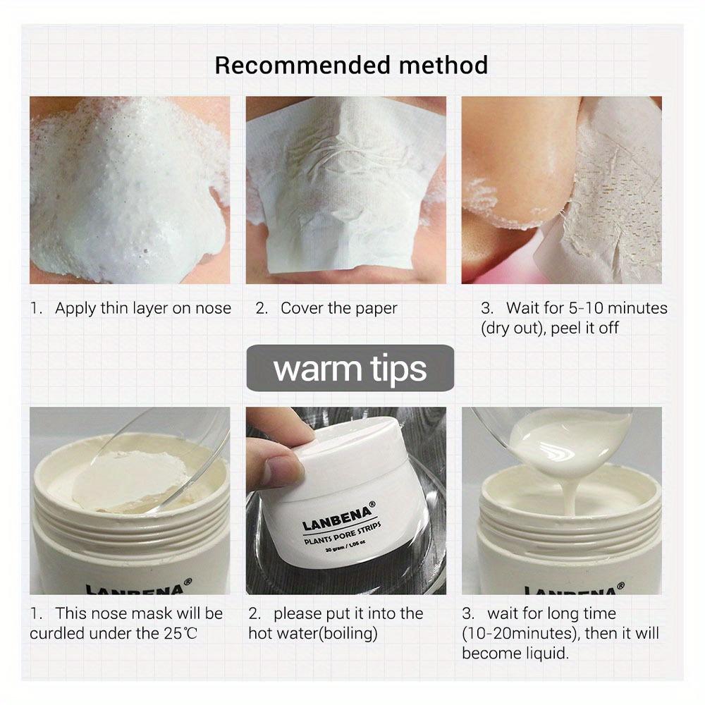 Маска для носа для удаления черных точек Lanbena Pore Strip Черная маска Пилинг Лечение прыщей Уход за кожей