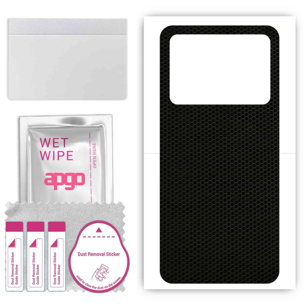 apgo Protective Skin Sticker for the Back Compatible with Umidigi G5 Mecha, Wrap Film, Foil, Vinyl - Pattern Matrix