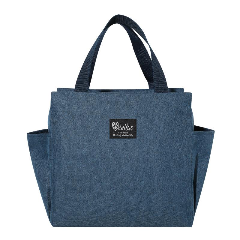 Большая вместительная сумка-холодильник Oxford Portable Zipper Thermal Lunch Bags Изолированная сумка-холодильник для кемпинга и пикника