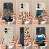 Для Xiaomi Redmi 13C Note 13 Pro + 13R K60 Ultra K70 Pro K70E чехол Модный черно-белый узор матовый жидкий силиконовый защитный чехол-бамперы