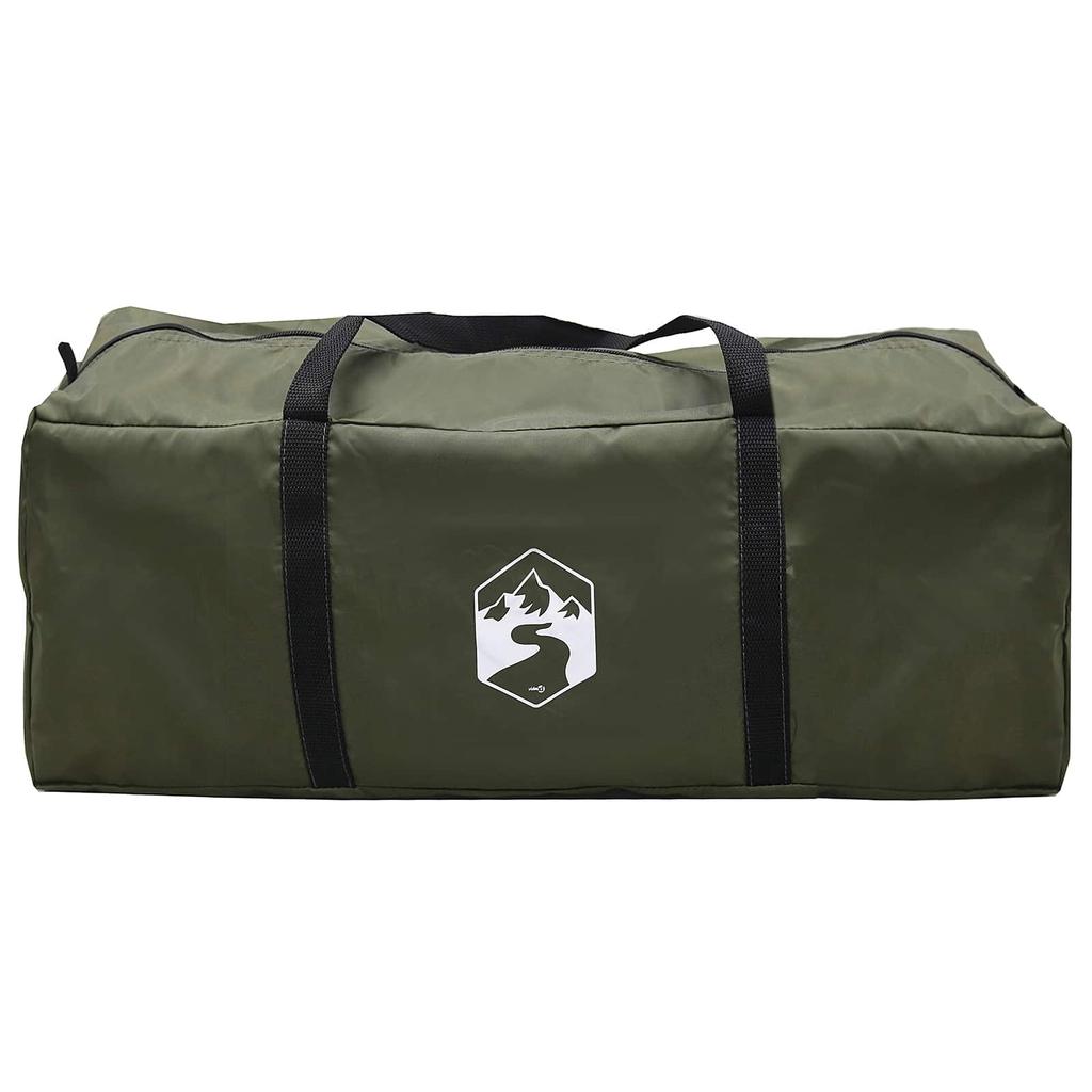 Family Tent with Rain Cover Waterproof 9 Persons Olive Green