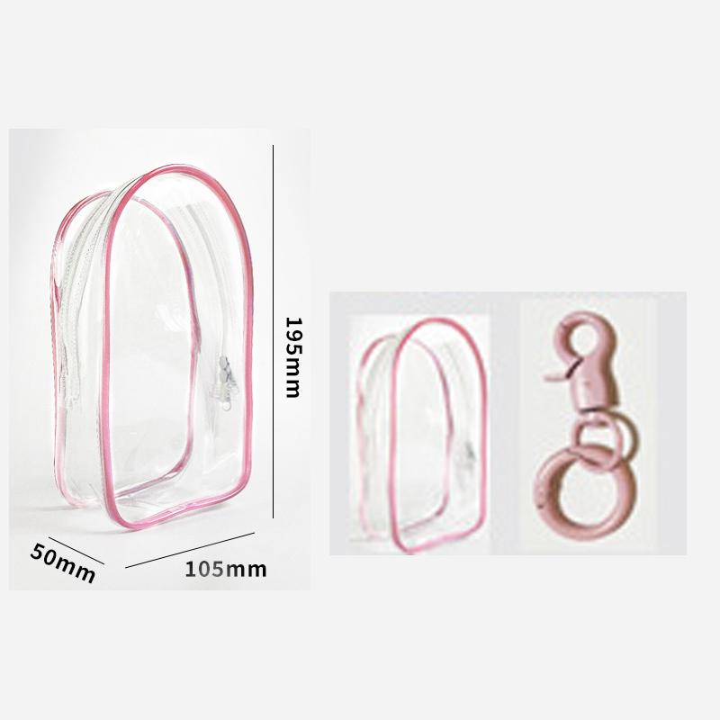 1 шт. прозрачный ПВХ защитный чехол брелок сумка для хранения органайзер коробка игрушка кукла подарочная сумка пыленепроницаемая подвесная сумка